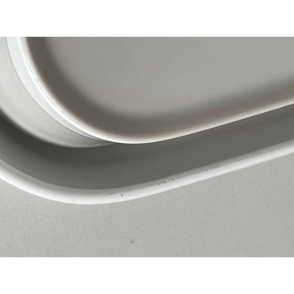 Vintage Noritake Primastone FJORD Gray & White Stoneware 10 Piece Set‎ Japan EUC